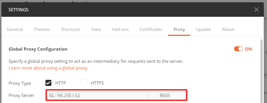 Setting up mobile proxies in Postman