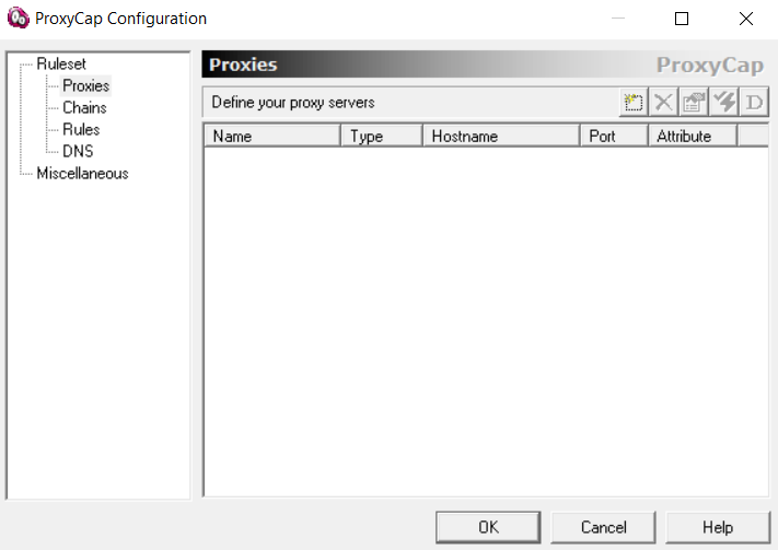 ProxyCap proxy server
