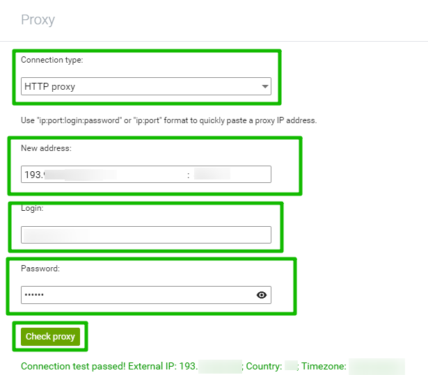 Indigo Browser check proxy