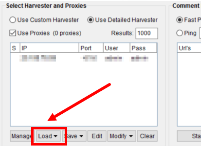ScrapeBox proxy list