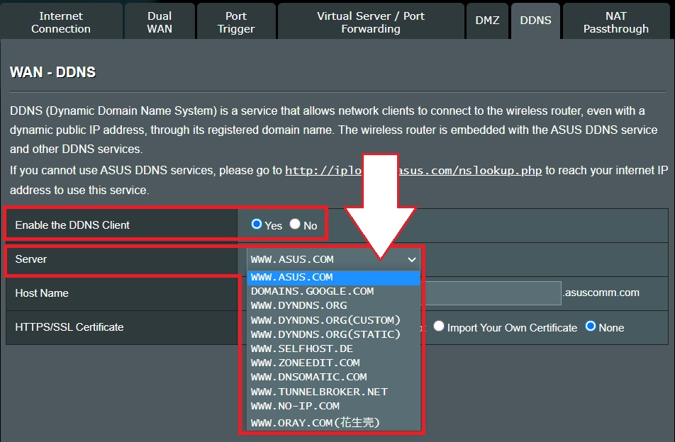 Asus RT-AC1300G DNS