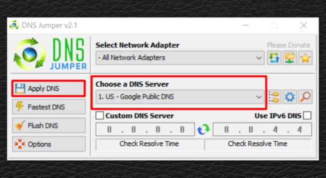 DNS Jumper