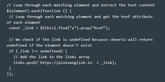 Cheerio processing received data