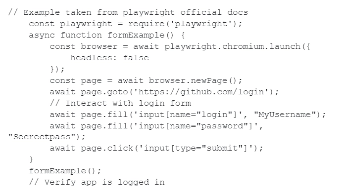 Playwright parsing data from authenticated pages
