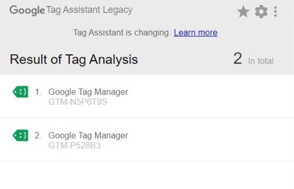 Google Tag Manager checking correctness with Google Tag Assistant
