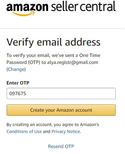 Amazon email confirmation