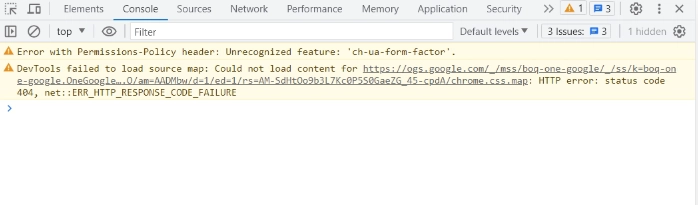 DevTools checking that the site is loading correctly