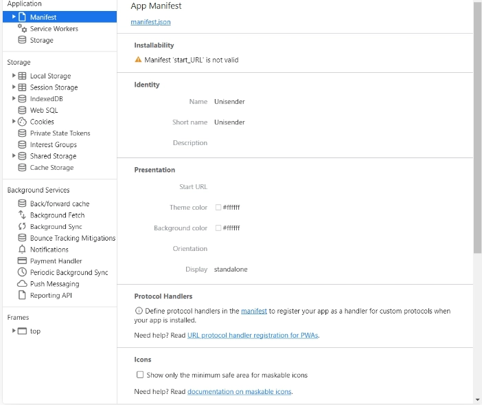DevTools clear cache and storage