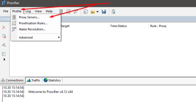 Proxifier setting up a proxy for Zoom