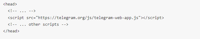 WebApps are connected to the Telegram bot