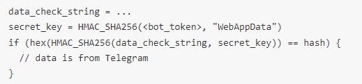WebApp pseudocode example from the developers