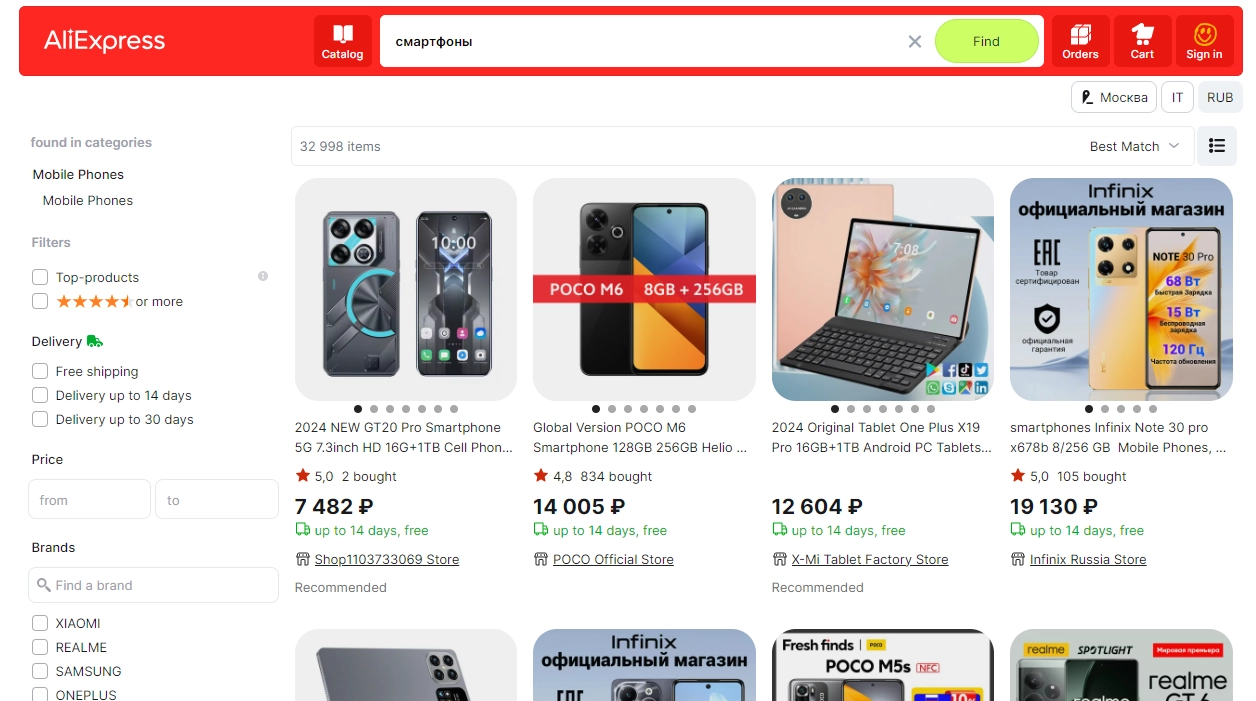 AliExpress: особенности площадки с точки зрения организации продаж