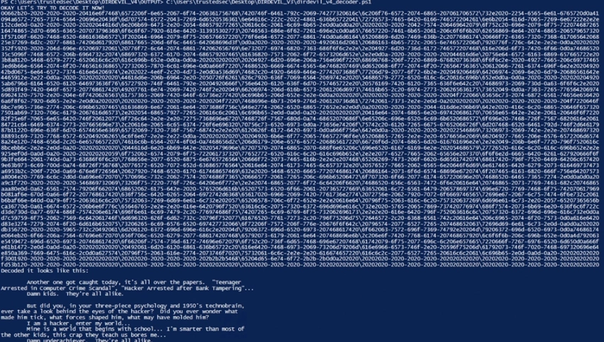 Decoded data