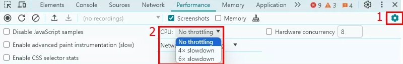 INP Check via CrUX: Emulating a Decrease in CPU Speed