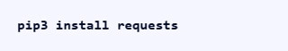 Requests in Python: installing the library