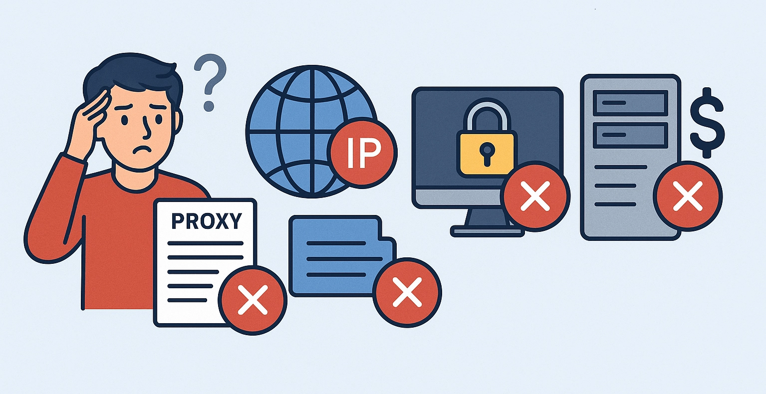 Топ-5 ошибок при выборе прокси для арбитража трафика