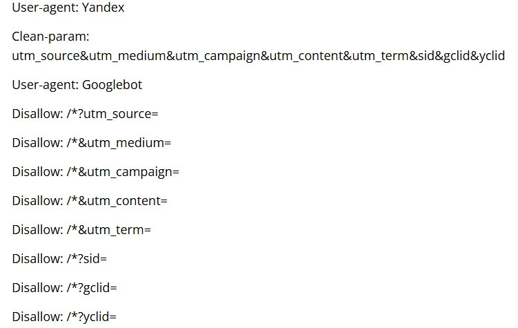 Code for excluding duplicates in the index