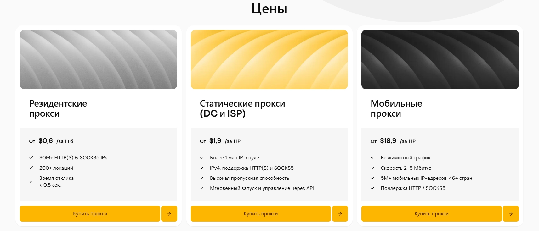 Типы прокси и тарифы: резидентские, статические и мобильные прокси