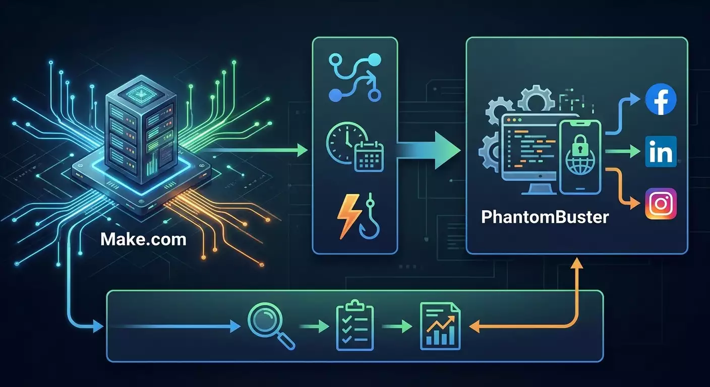 Make.com и PhantomBuster с мобильными прокси: пошаговый гайд для начинающих