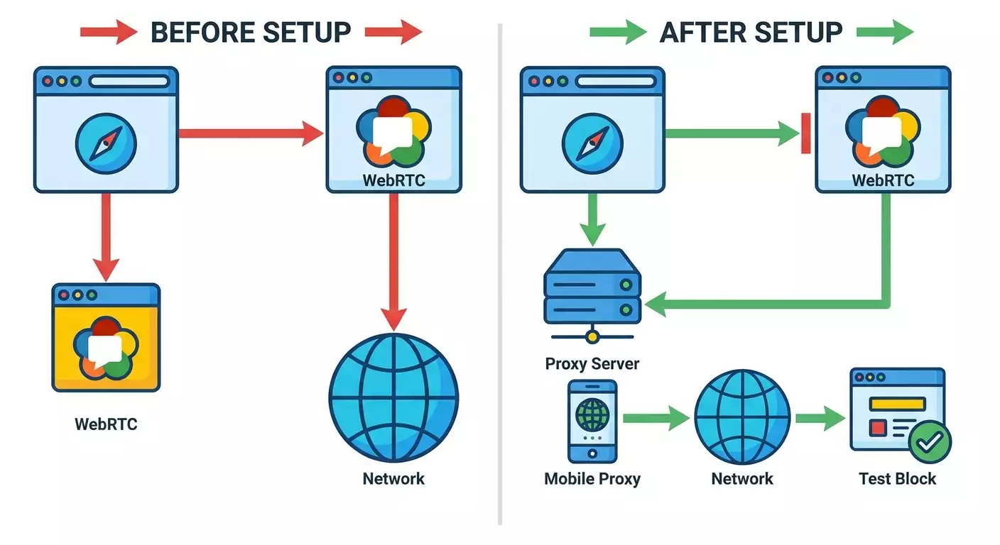 WebRTC-утечка реального IP: как обнаружить и закрыть — пошаговый гайд