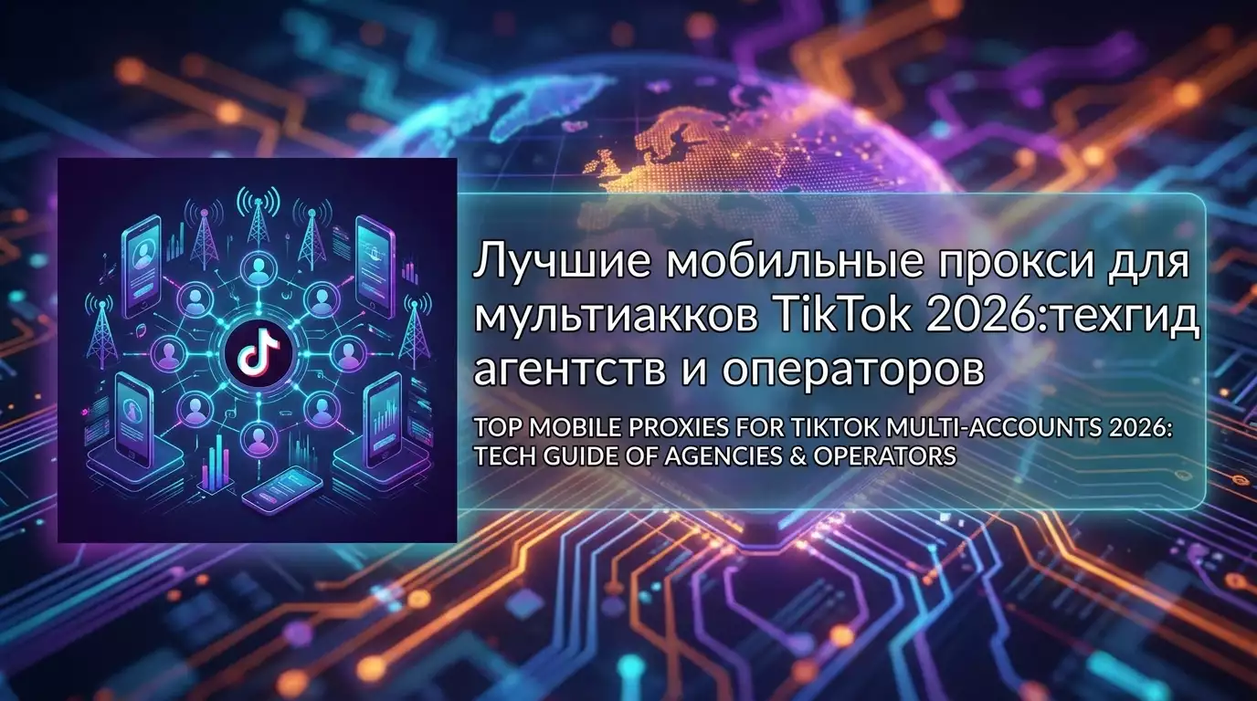 Die besten mobilen Proxy für TikTok Multi-Accounts 2026: Technischer Leitfaden für Agenturen und Betreiber
